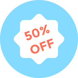 50% off